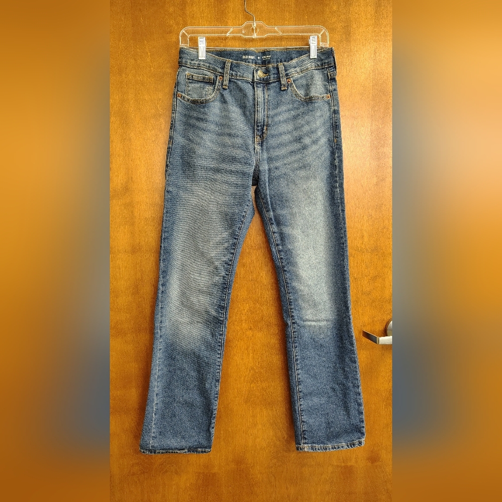 Old Navy Boy's Flex Straight Jeans in Classic Blue